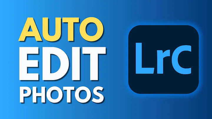 How To Auto Edit Photos in Lightroom Classic | Save Time Editing | Tutorial
