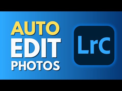 How To Auto Edit Photos in Lightroom Classic | Save Time Editing | Tutorial
