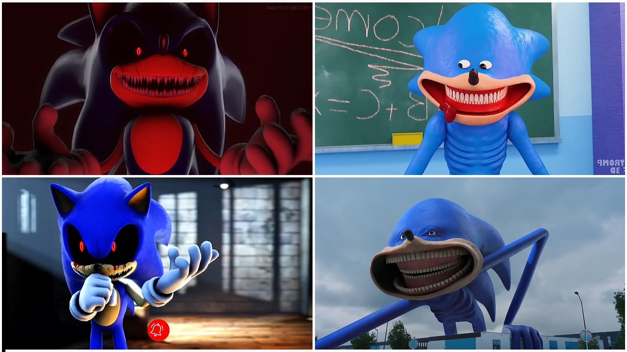 Sonic vs Sonic.exe 😱 | Coffin Dance Animation (AI 3D)