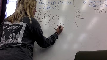 Associative Property and Distributive Property of Multiplication