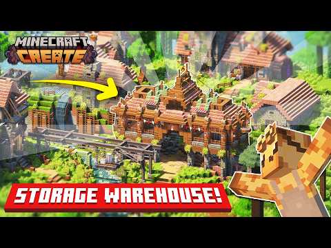 I Built an AUTOMATED Storage system in Minecraft Create Mod! [#5]