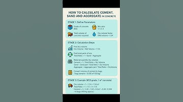 Basic Knowledge for Civil Engineering | Calculate Cement Sand and Aggregate in #Concrete | #Shotts