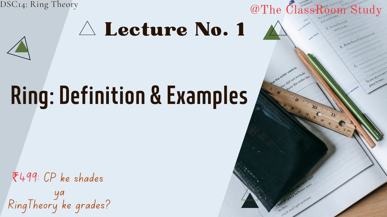 1 Ring  Definition and Examples 