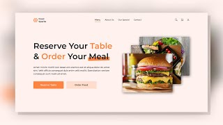 Figma Speed Art - Restaurant Landing Page
