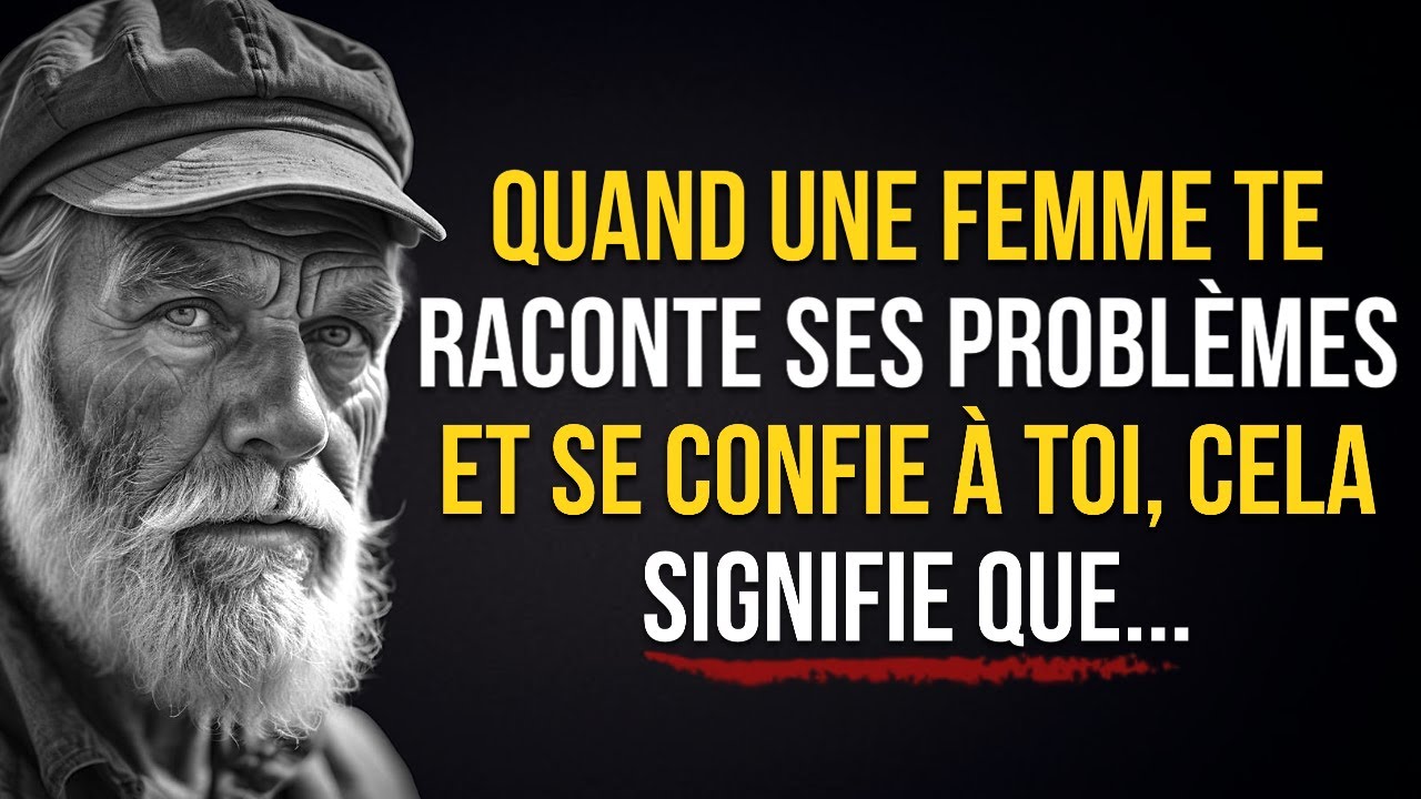 QUAND UNE FEMME TE RACONTE SES PROBLÈMES ET SE CONFIE À TOI, CELA SIGNIFIE QUE...| MR. STOÏCIEN
