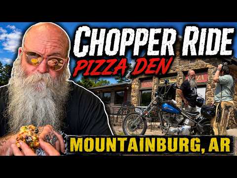 Chopper Ride to Mountainburg Arkansas | Pizza Den Lunch & Flea Market Finds