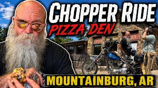 Chopper Ride to Mountainburg Arkansas | Pizza Den Lunch & Flea Market Finds