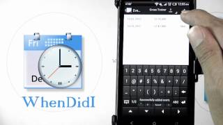 Android App WhenDidI - Event Logger