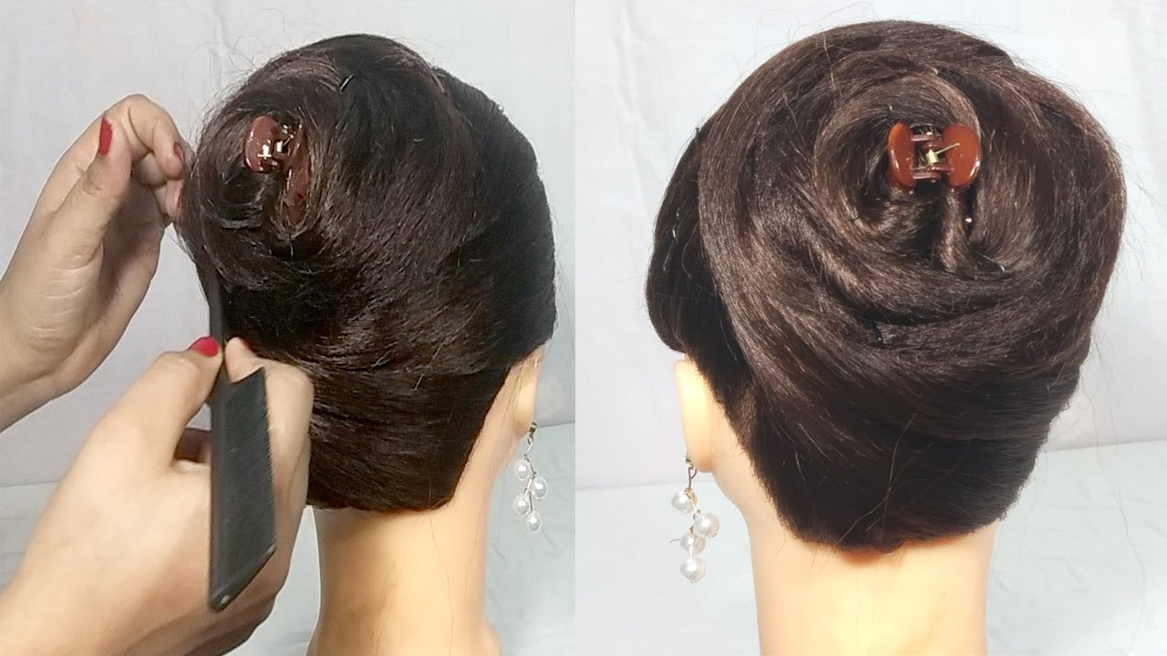 latest juda hairstyle using clutcher simple Hairstyles latest juda hairstyle using clutcher simple Hairstyles