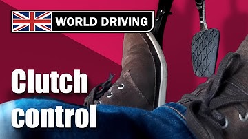 Clutch control driving lesson - learning to drive. Clutch control in traffic & on a hill.