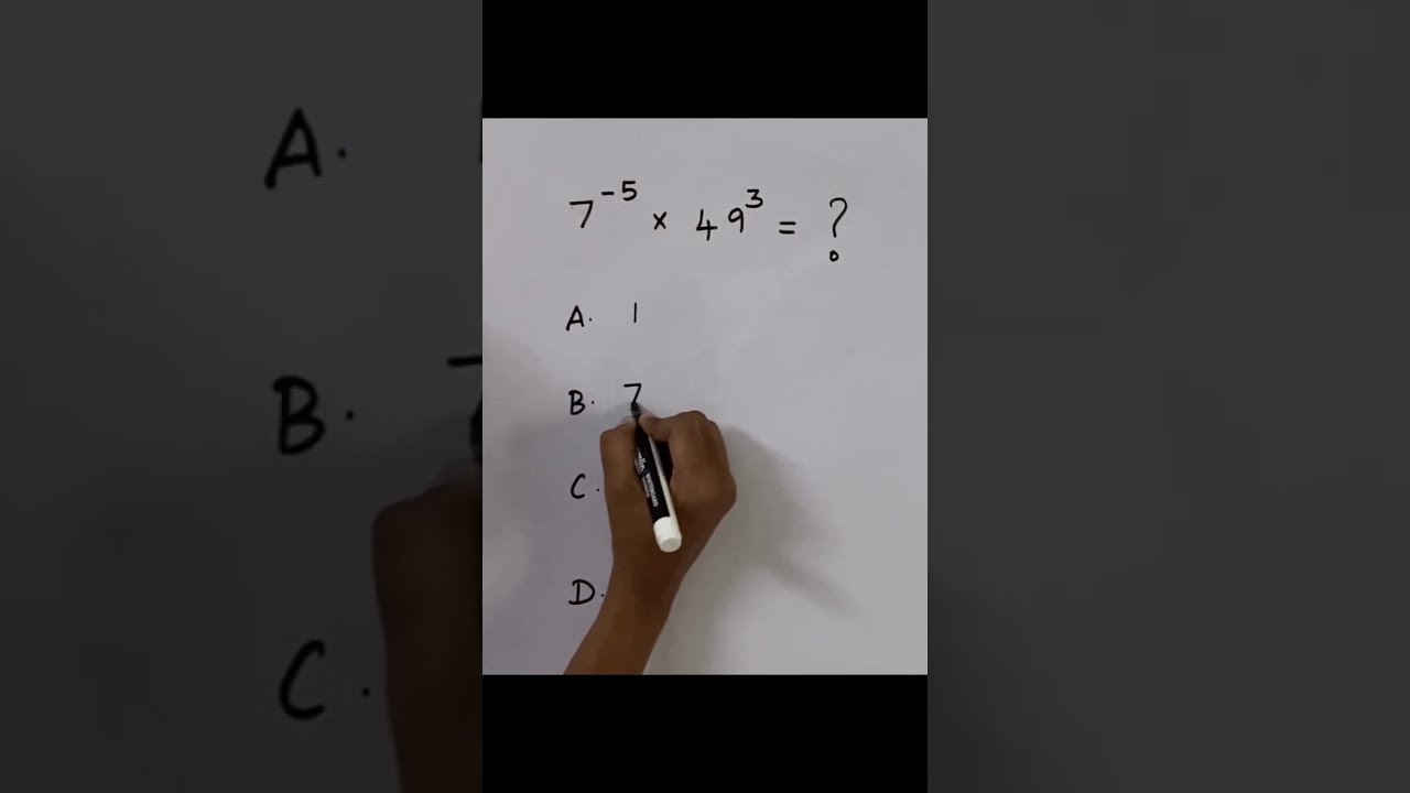 Exponent Power Math With Number 7