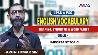 English Vocabulary for Beginners Meaning Synonyms Word Family