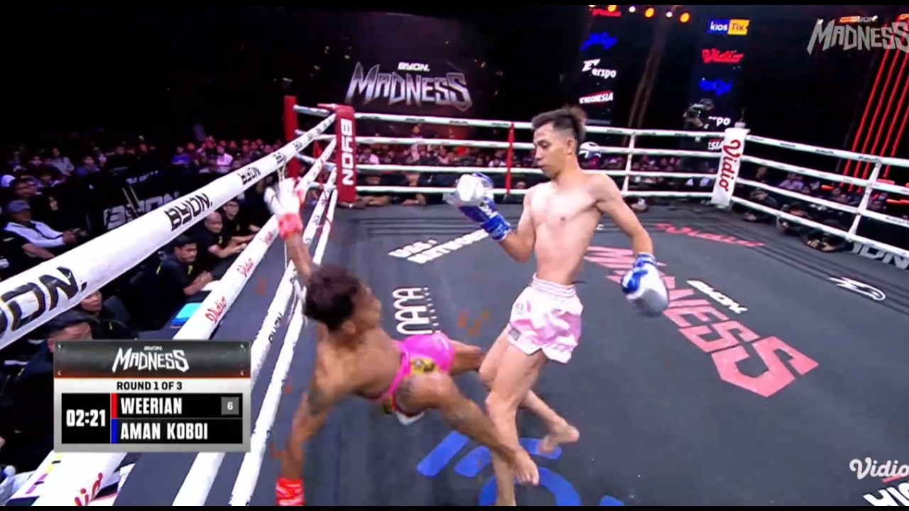 WEERIAN VS AMAN KOBOI FULL FIGHT, AMAN RAJA TAUTING! BYON MADNESS 3