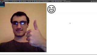 real-time reactions detection with facemesh & handpose tfjs models | first try