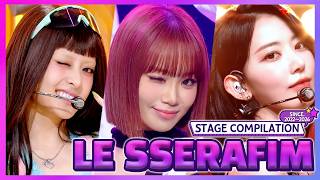 [𝑲-𝑨𝒍𝒍 𝑷𝒍𝒂𝒚𝒍𝒊𝒔𝒕] LE SSERAFIM 'Blue Flame' to 'CRAZY' KBS Performance Compilation💘 l KBS Broadcast