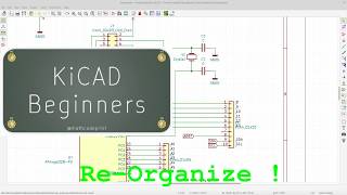 KiCAD Quickie - Rearrange symbols with Drag.