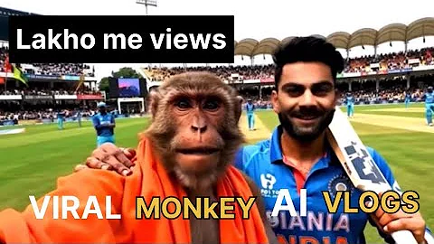 VIRAL AI MONKEY VLOG | Create Ai Vlog With VEO 3 | Free Without Credit Card | Ai MonkeyVlog kaise