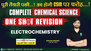 Complete Chemical Science One Shot Revision Electrochemistry