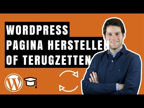 Video: Een Verwijderde Pagina Herstellen