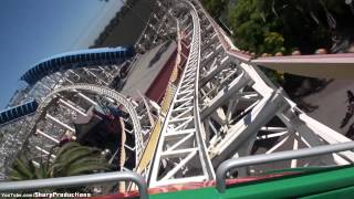 Front rider's perspective on california screamin' (intamin ag: looping
coaster) at disney adventure disneyland resort in anaheim, california,
u...