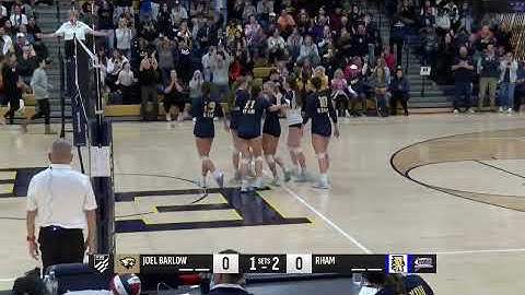 Class M Girls Volleyball: RHAM 3 Joel Barlow 2