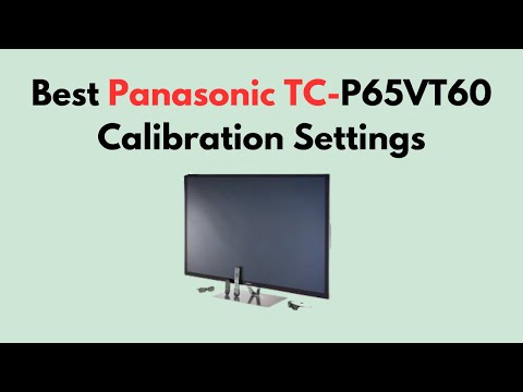 Panasonic Vt60 Calibration Settings