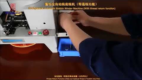 Richpeace Automatic Bobbin Winder Machine With thread return function