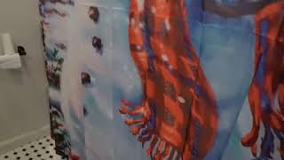I Bought A Christmas Shower Curtain From Wish!!! | Wish Tiktok Reviews