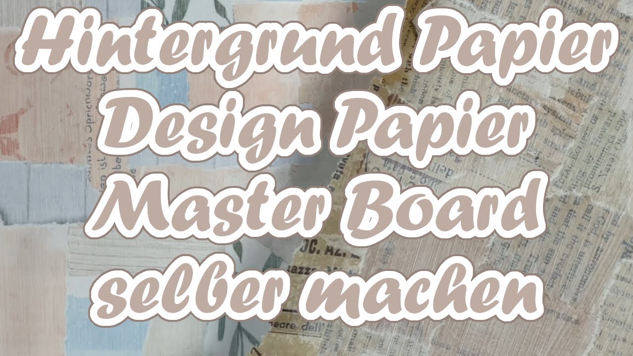Hintergrund Papier || Design Papier oder doch ein Master Board mit einer Alten Zeitschrift