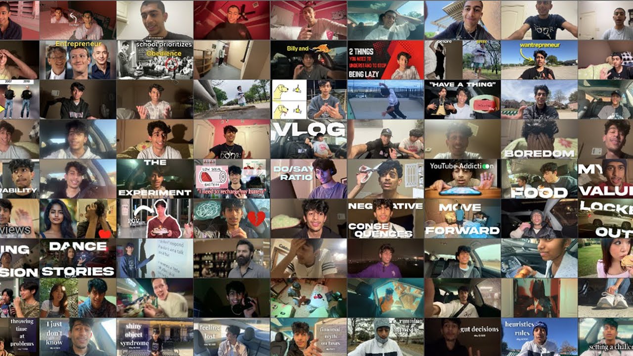 1 second from 100 daily vlogs