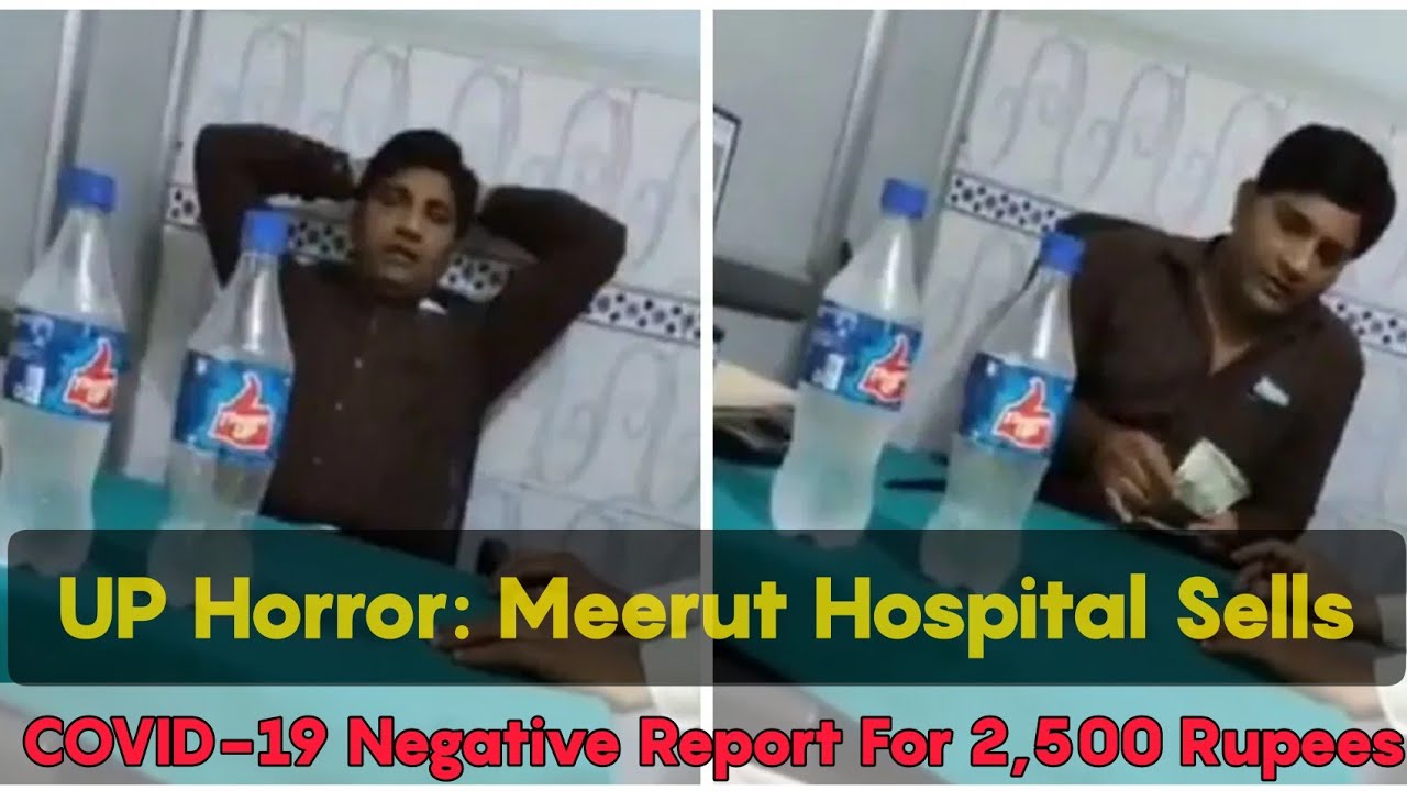 Meerut: In viral clip, private hospital staff promises Covid-19 negative report for money, FIR filed