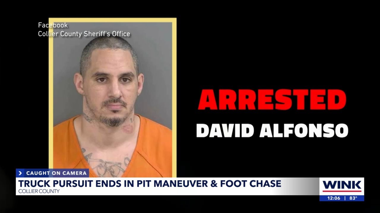 Truck pursuit ends in pit maneuver and foot chase - YouTube