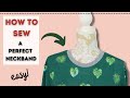 How to sew a neckband (with secret tricks!) for knits/T-shirts!