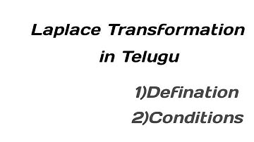 Laplace transformation in Telugu