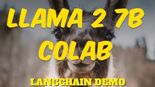 Meta AI Llama 2 Chat 7B LLM  LangChain Text Summarization Named Entity Recognition Colab  Tutorial ?