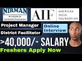 American india foundation aif and nirman hiring freshers  salary above rs 40000  apply now