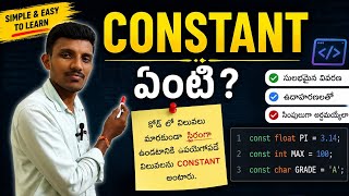 Constant in programming language @mtechravitelugu 