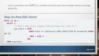 Information How to Create Consecutive GroupIDs for Consecutive Price Rows in SQL Server Update