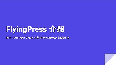 FlyingPress：WordPress 全自動加速