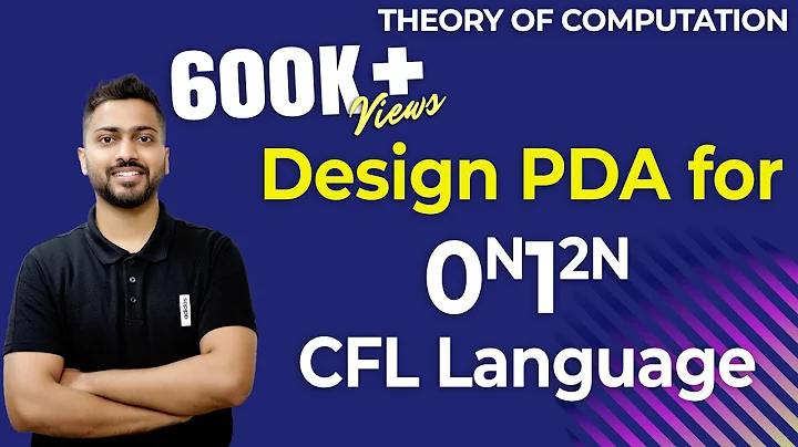 Lec-51: Design PDA for 0^n1^2n CFL Language | Very Imp | Must Watch