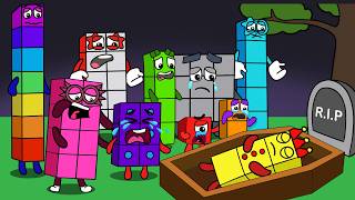 Numberblocks Funeral: What Happened to Numberblock 3? ⚰️😢 | Numberblocks Funny Animation