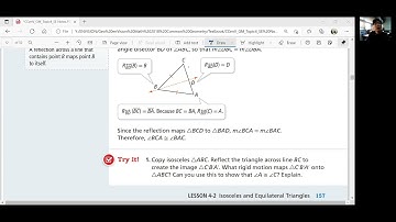 EnVision Geometry 4-2: Isosceles and Equilateral Triangles