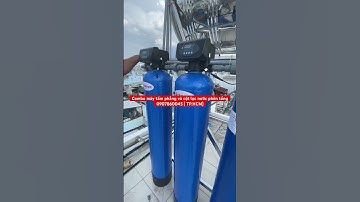 Combo máy năng lượng mặt trời tấm phẳng và cột lọc nước phèn tổng composite