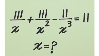 Only genius can solve this Algebra equation | Math olympiad mathematics 