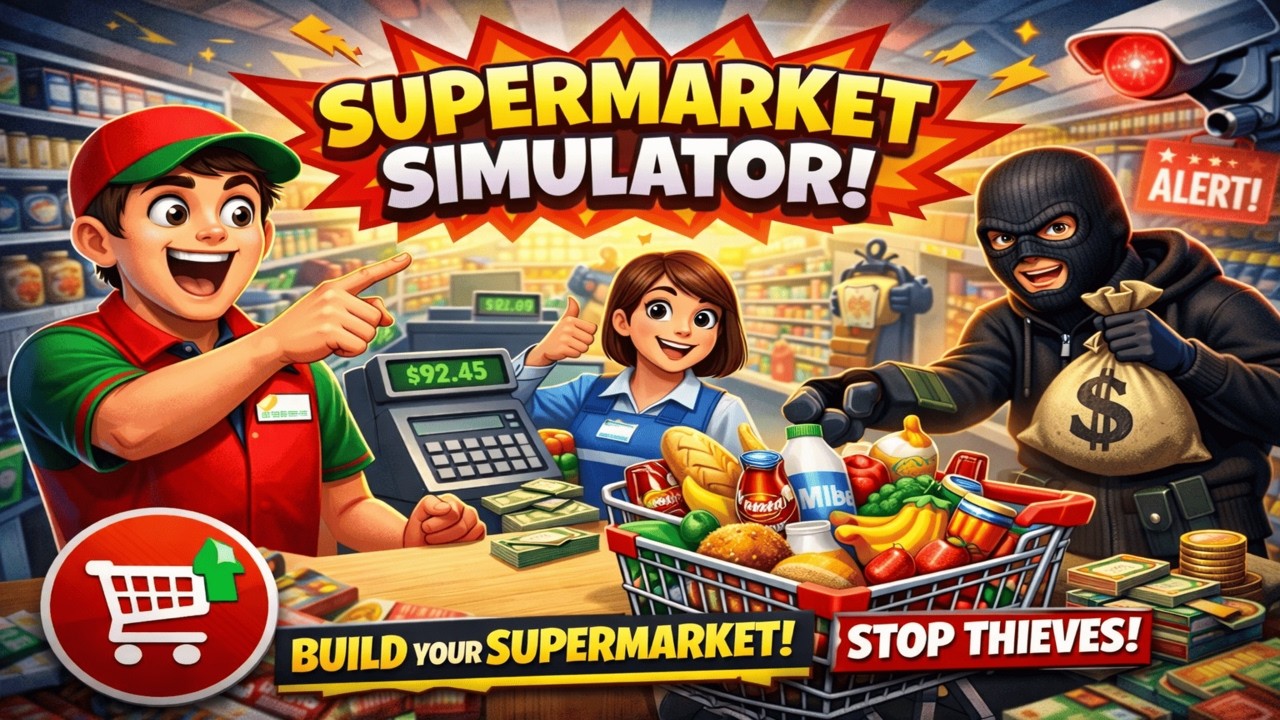 MARKETTE İZDİHAM OLDU SUPERMARKET SİMULATOR #2