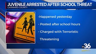 Juvenile arrested after school threat 091224