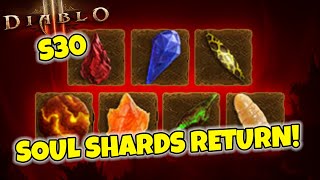 OMG - Soul Shards Return for Season 30 Diablo 3