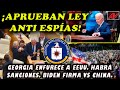 ¡Georgia se libera de espías! Aprueban Ley. EEUU anticipa sanciones. Biden firma aranceles vs China.