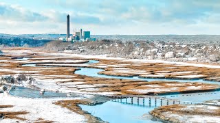 Snow Day @ Town Neck | CAPE COD DRONE SHOTS