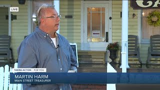 Deiah Riley live with Martin Harm, Main Street Treasurer